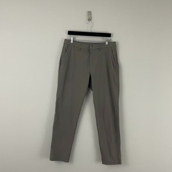 Lululemon ABC Classic Fit Trousers Warpstreme Army Green Men's Size 34 - Picture 1 of 7